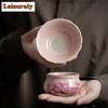 Китайский розовый Ru Kiln Peony Керамический разделитель для чая Инфузор Элегантный ситечко для чая Приготовление чая Держатель фильтра для чая Посуда для напитков Украшения