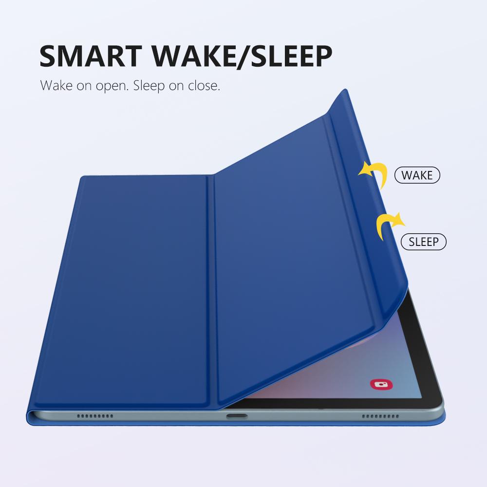 Умный чехол-книжка для Samsung Galaxy Tab S6, Магнитная подставка с держателем для стилуса для Tab S6 10,5 дюйма, Автоматический сон/пробуждение