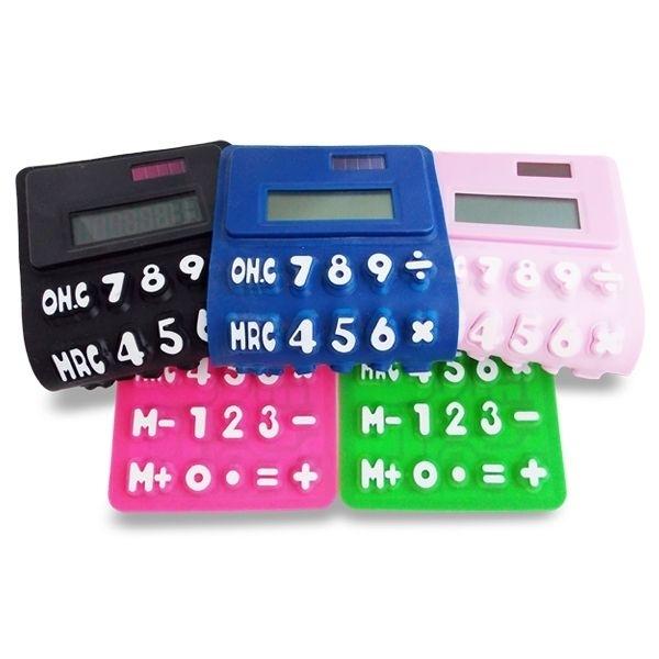 Темно-розовый складной калькулятор