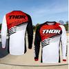 THOR Long Sleeve Mountain Bike Jersey Cycling Apparel Quick Dry Downhill Riding Shirt Men