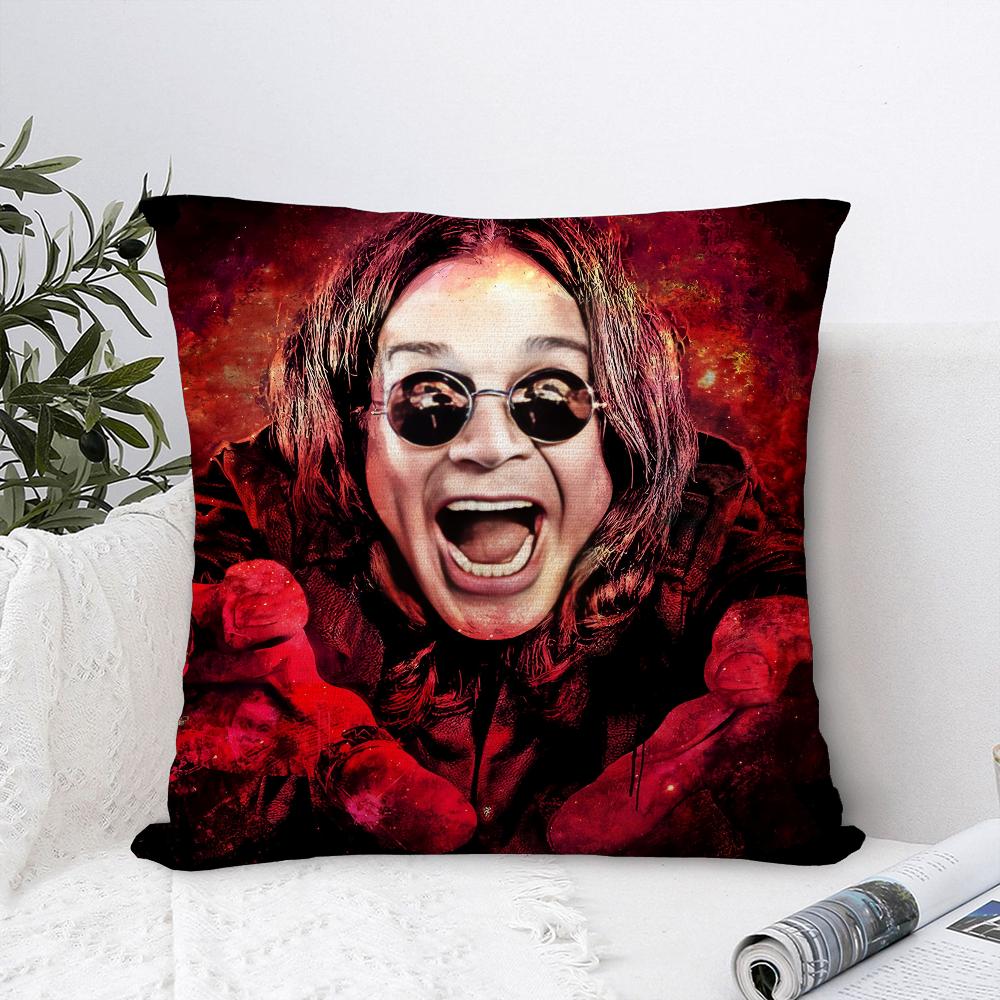 O-Ozzy Osbourne Pillow Case Sofa Decorative Home Double-Sided Print Plush Square Throw Pillow Covers Cushion Decor Cover