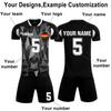 Комплект персонализированных рубашек для мужчин и девочек с именем и номером, футбольные майки на заказ для мальчиков, тренировочный костюм