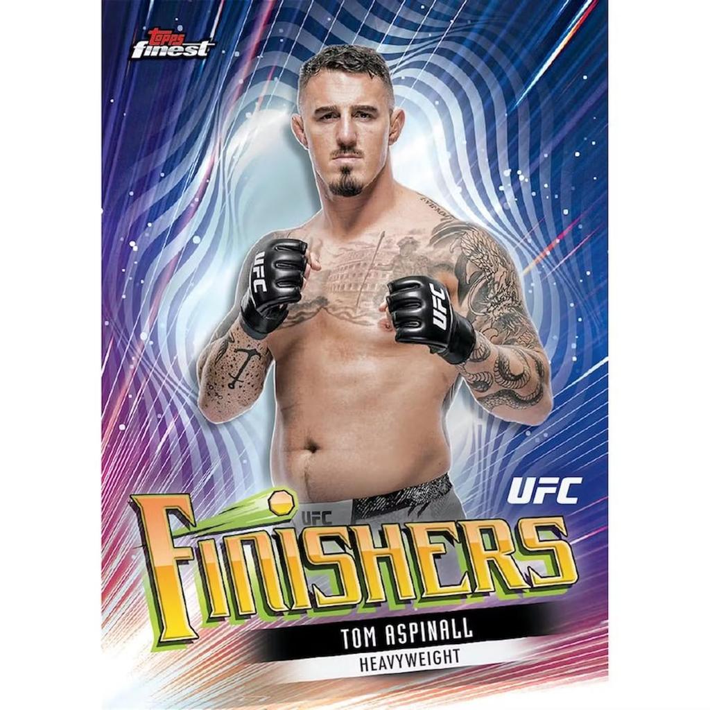 2024 Topps Finest UFC Бластерная коробка для коллекционных карточек 6 пакетов
