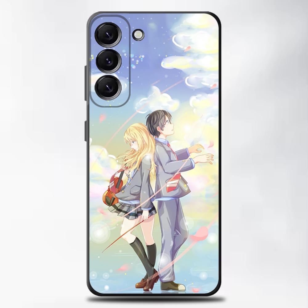 Чехол для телефона Comic Your L-Lie in A- April для Samsung Galaxy A13, A21s, A22, A31, A32, A52, A53, A71, A80, Мягкий черный корпус