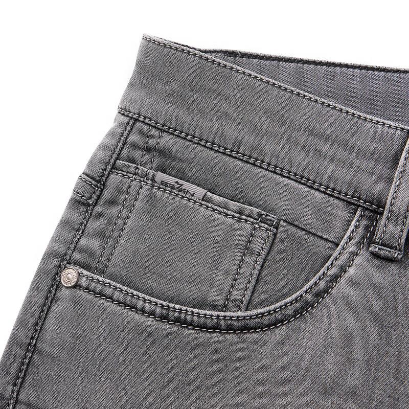 Мужские джинсы прямого кроя из выстиранного денима Septwolves