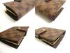 Authentic LOUIS VUITTON Damier Brown Leather Bifold Wallet Viennois #a460  Seller refurbished