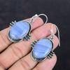 Blue Lace Agate Earrings Original Gemstone Jewelry 925 Sterling Silver Earrings Handmade Dangle Earring Engagement Gifts Brand New Earrings