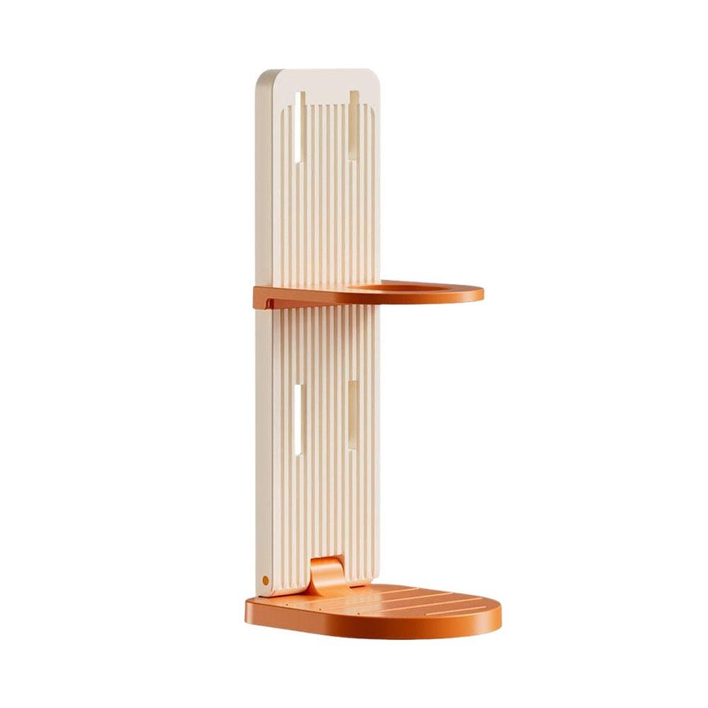 Wall Mounted Shower Rack Foldable Shampoo Bottle Holder Multi-Purpose Body Wash Storage Rack