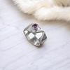 Африканский аметист драгоценный камень 925 стерлинговое серебро ювелирные изделия ручной работы кольцо-заявление RR-15-10