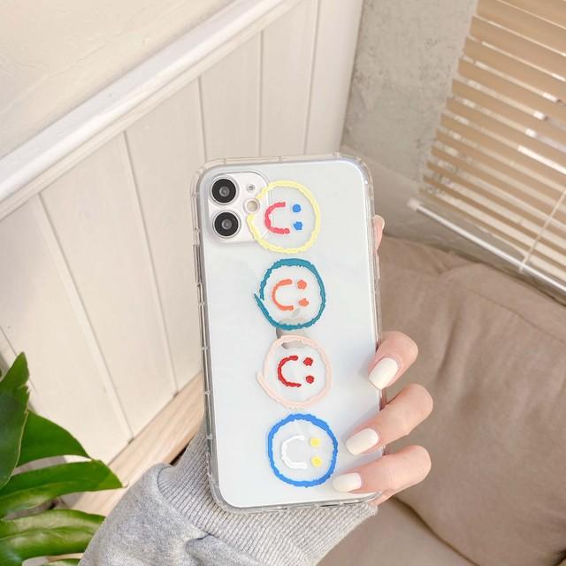 6 цветов милый чехол для телефона со смайликом, мультяшный чехол Conque для Iphone Xs Xr Max X 7 8 Plus 11 12 13 Mini Pro Max, силиконовый чехол в виде ракушки