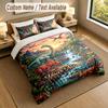 Dinosaur Theme Personalized 3Pcs Bedding Set Custom Text & Name 1 Sheet 2 Pillowcases Household Bedding 1pc