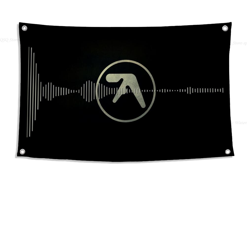 1 шт. Флаг Aphex Twin Richard D James Флаги и Баннеры Четырехдырочный Флаг Полиэстер Декор для улицы Эстетика комнаты