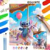 Цифровой набор для масляной живописи Stitch Единорог Карусель Воздушный шар Ручная заливка Домашний декор