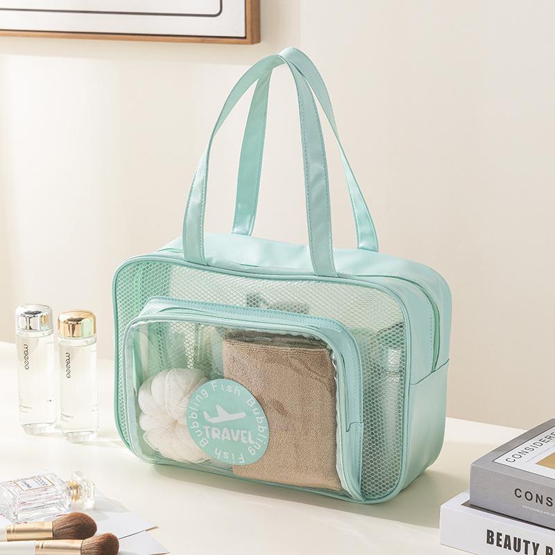 Cosmetic Bag Large Capacity Wet and Dry Separation Waterproof Swimming Bag Portable Beach Bag Fitness Swimming Wash Bag