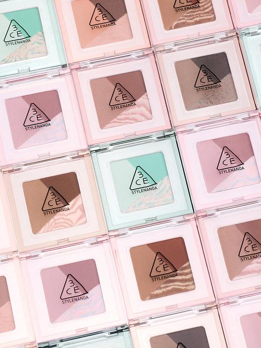 3CE Color Grid Eyeshadow (with 1 free dual eyebrush)