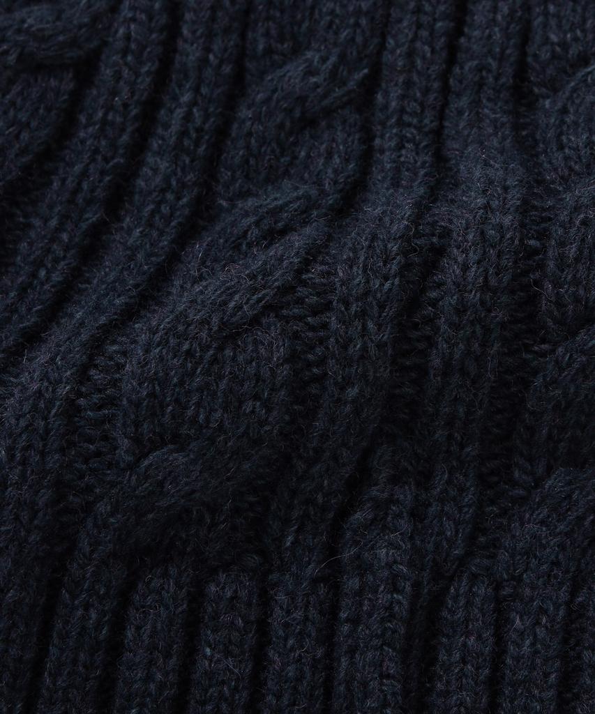 COVERNAT Authentic Cable Wool Beanie Navy
