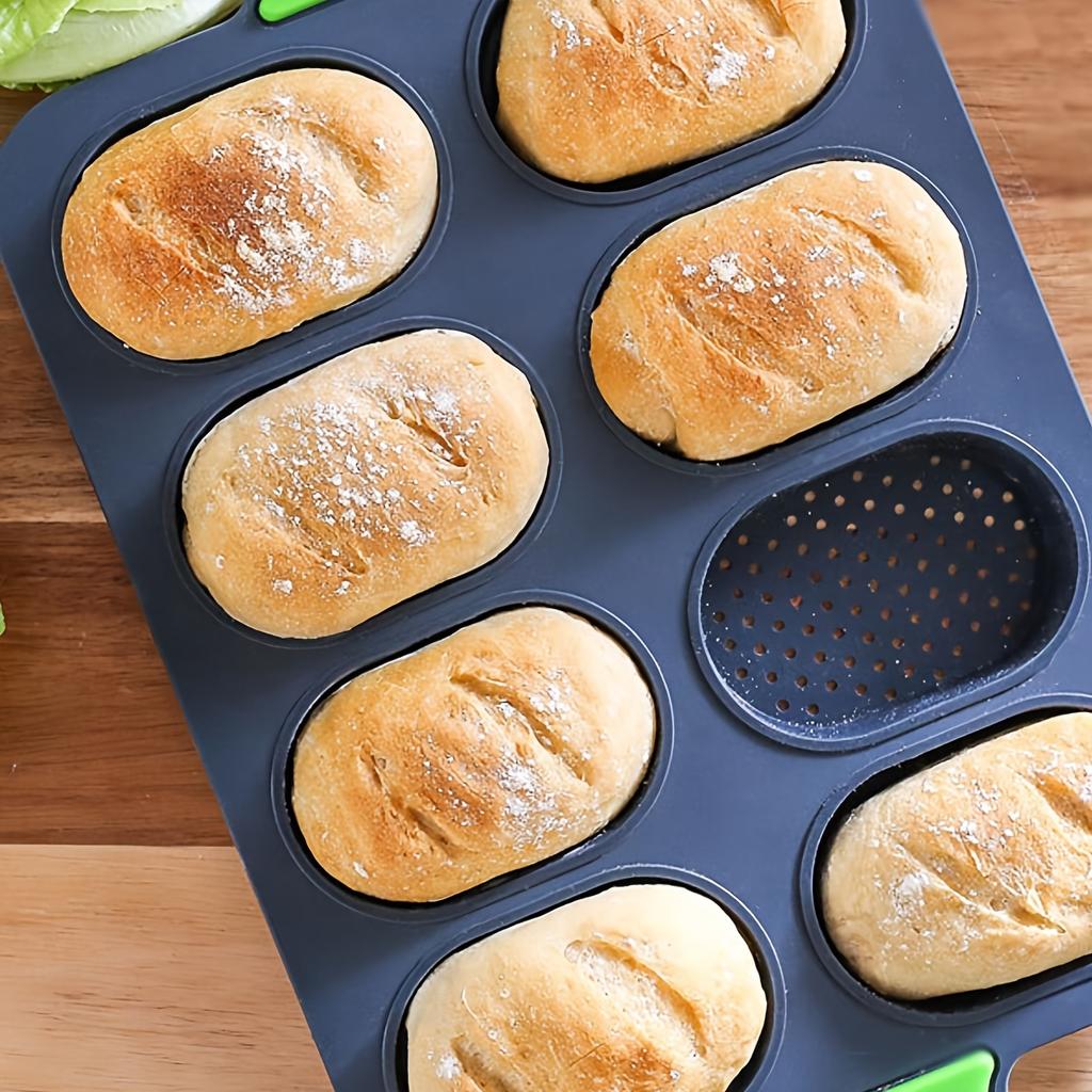 1 шт. антипригарный силиконовый противень для выпечки багетов с ручками - идеально подходит для самостоятельной выпечки французского хлеба и буханок