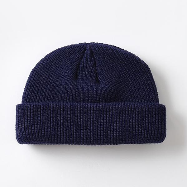 Мужская шапка, зимняя вязаная шапка для мальчика, тюбетейка, матросская кепка с манжетами, ретро, ​​темно-синие короткие шапки, сплошной цвет, унисекс, осенние теплые шапки, шляпа арендодателя, шляпа дыни