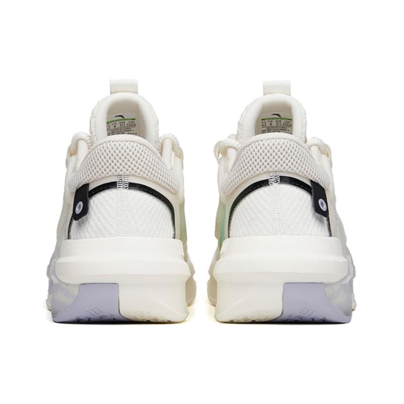 Anta Dominant 3.0 Нескользящие износостойкие низкие кеды для скейтбординга Женские бело-серые кроссовки 122218084-1