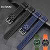 Высококачественный ТПУ ремешок, подходящий для 20 мм 22 мм Seiko/CITIZEN/Longines Conquest Дайверские часы Ремешок Браслет Аксессуары