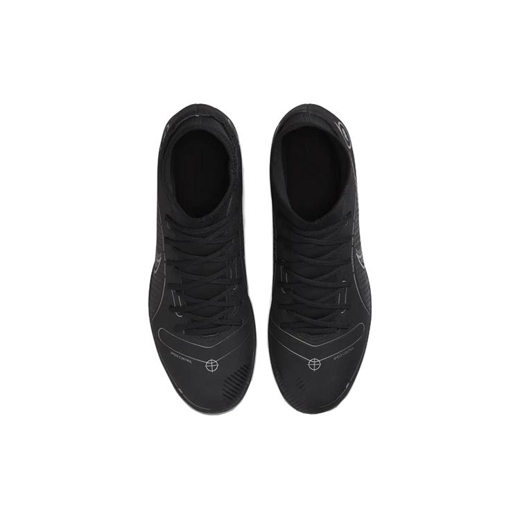 Nike Кроссовки Mercurial Superfly 8 Club TF Black Metallic Silver Unisex Medium-Ash DJ2909-007