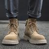 Ботинки Мартин Мужские Зимние Британские Челси Мужские Ботинки Флисовые Ботинки с Высоким Голенищем Трендовые Универсальные Ботинки 81589-J