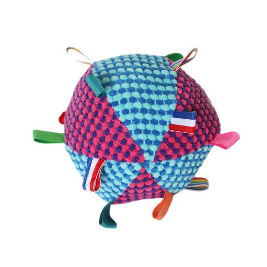 Собаки Звуковой мяч Игрушка-мяч для щенков со встроенным колокольчиком Устойчивый к жеванию Мяч для бросания и приноса для тренировки собак Интерактивная игра Снятие скуки