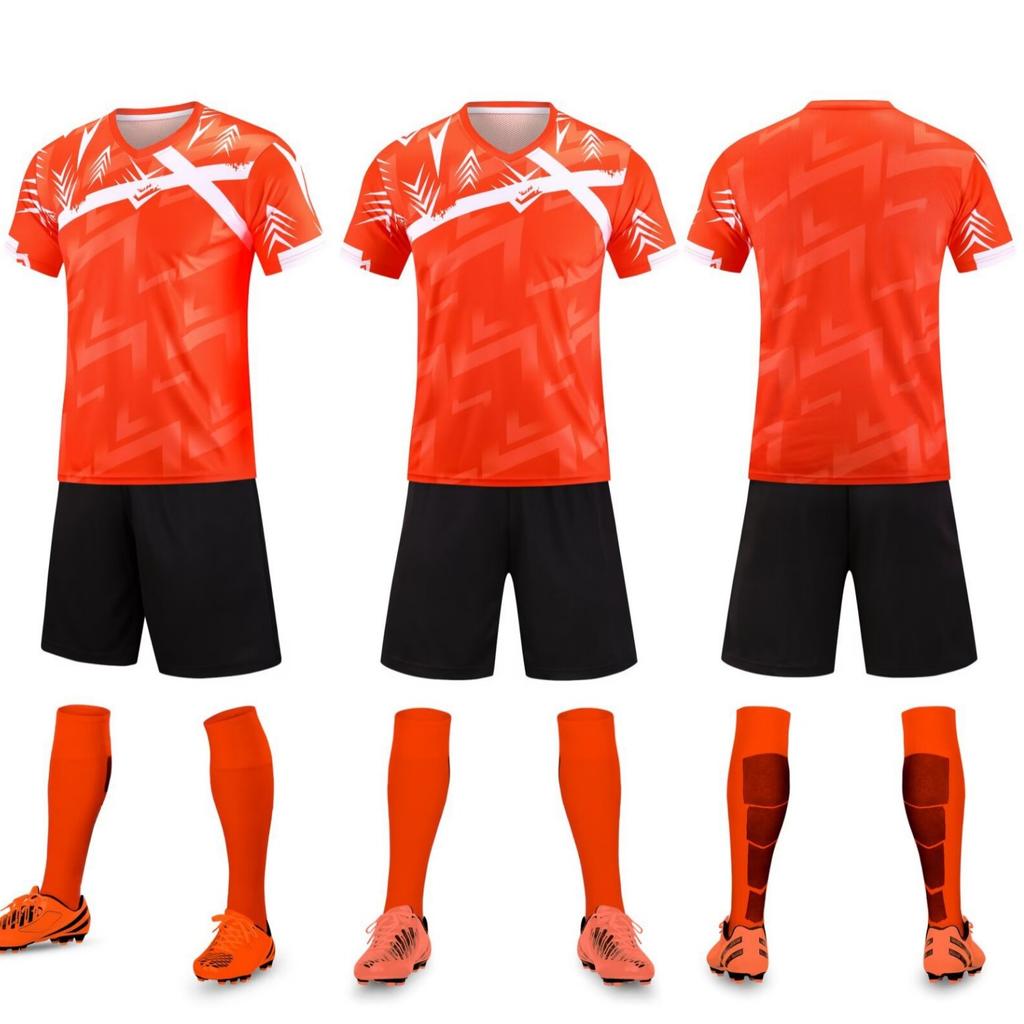 Children'S Short-Sleeved Football Training Suit Set, Adult Quick-Drying Breathable Football Match Jersey Tops Are Sold Separately.