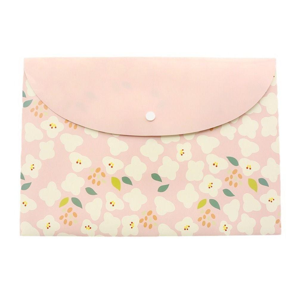 Stationery A4 File Bag PVC Floral File Bag High Quality Storage Bag