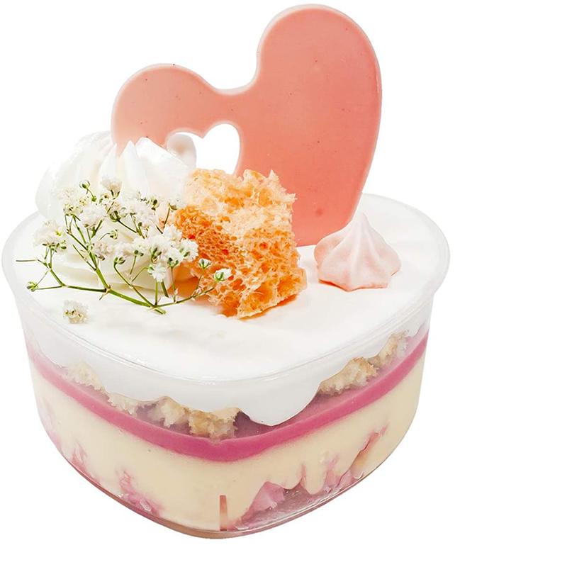 Dessert Cup Plastic Tableware Transparent Mini Cake Jelly Cup Fruit Salad Container Holder Party Supplies