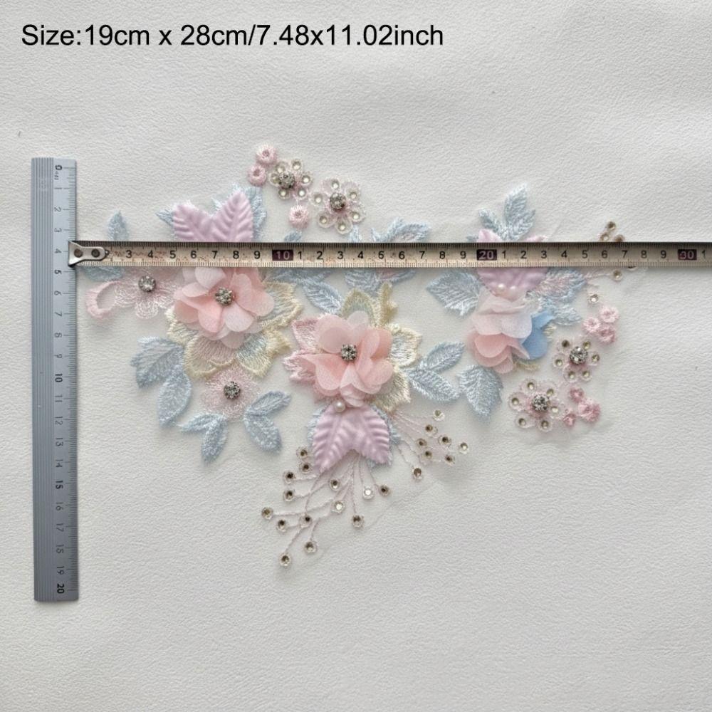 Sequin Embroidery Sequin Applique Patch Lace Fabric Lace Fabric Patch Embroidery Lace Patch