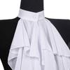 Medieval Renaissance Ruffle Jabot Faux Collar Chiffon Fabric Elegant Vintage Style Neckwear for Costume and Party Wear