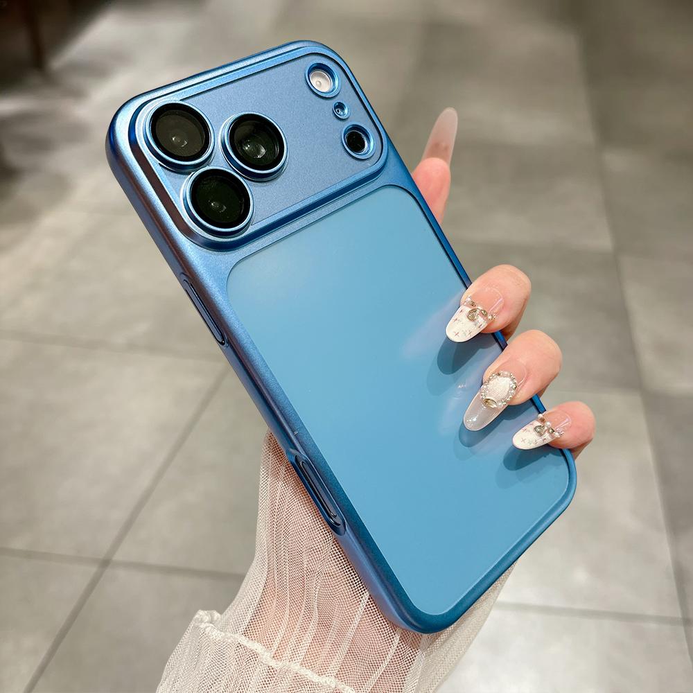 Роскошный Матовый Прозрачный Тонкий Чехол с Покрытием Для iPhone 18 17 Air 16 15 14 13 12 Pro Max Plus Мгновенно Меняется на 18 17 Pro Бампер Чехол