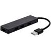 Hub USB - T'nB - 4 Ports USB-A - Auto-alimenté - Vitesse 480 Mbps - Noir