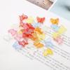 20 шт. акриловые красочные бусины-бабочки для DIY ожерелья, браслета, ювелирных аксессуаров