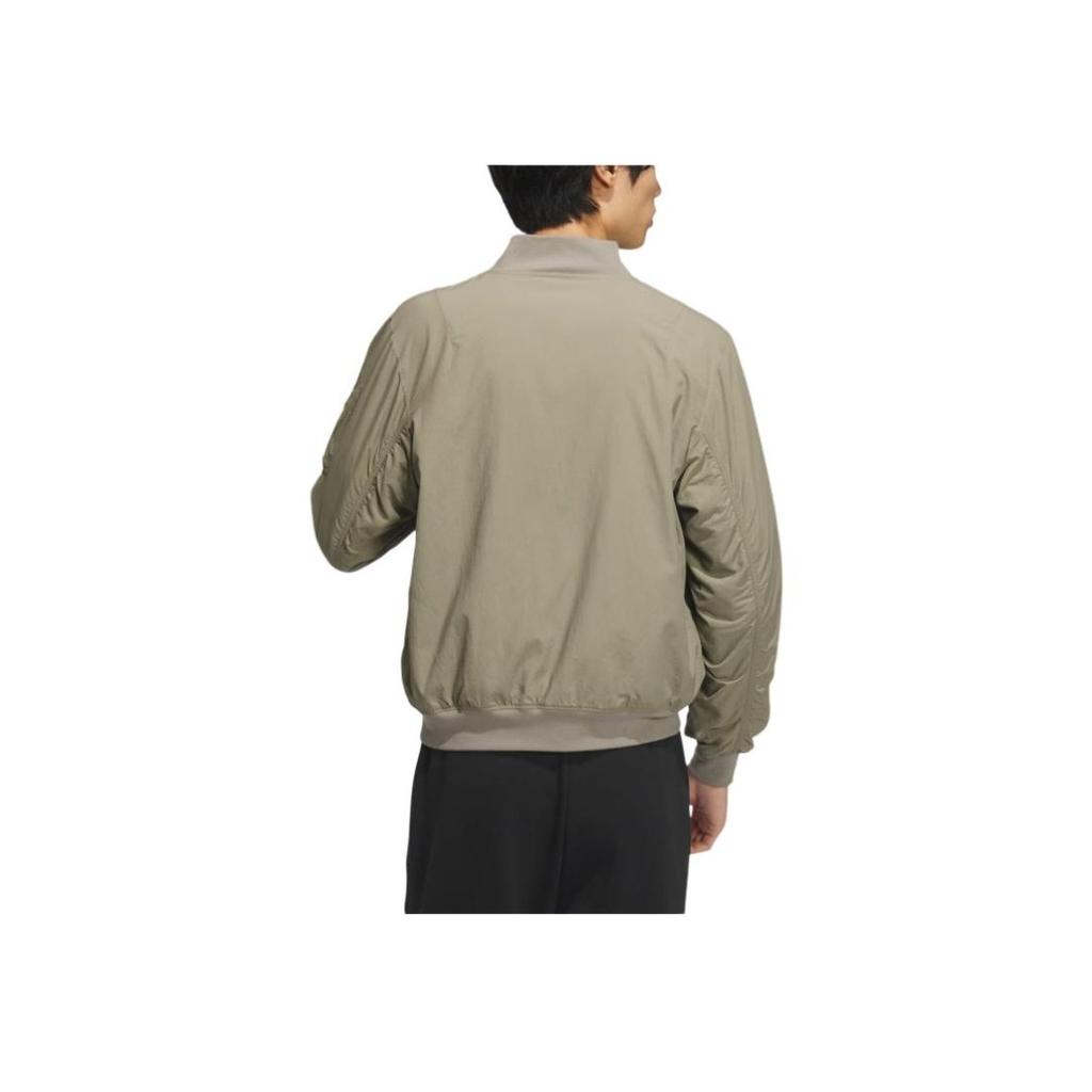 Adidas Куртка-бомбер Ap Pilot Sports Casual с длинным рукавом Мужская куртка коричневого цвета JP4646