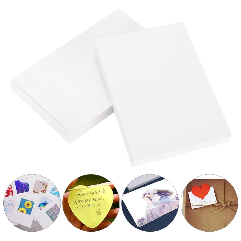 100pcs Paper Thick Chipboard Textured Tagboard White Cardstock Paper Crafts Project