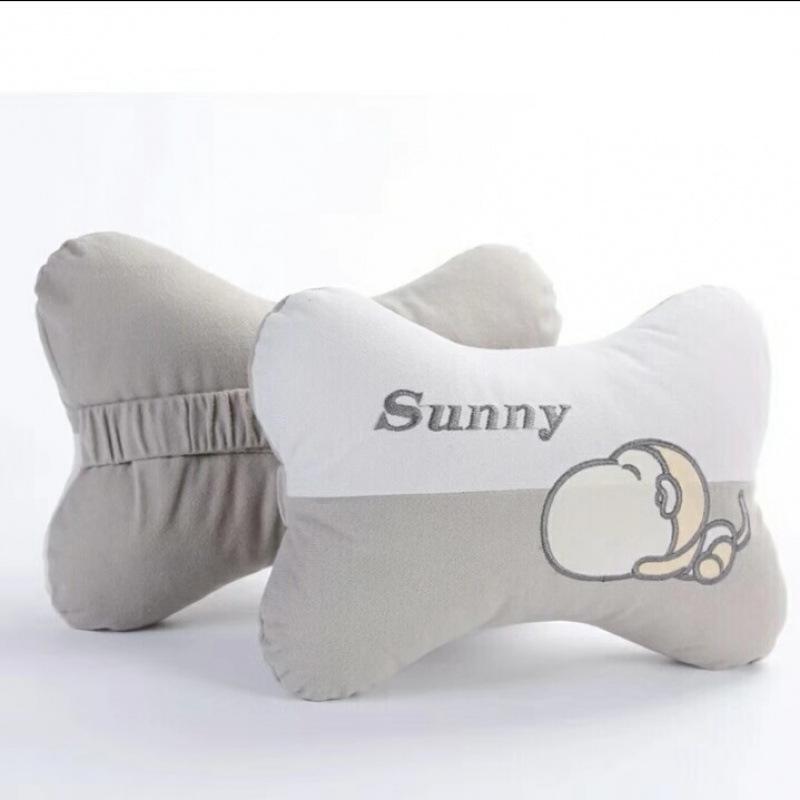 Car Neck and Lumbar Support Pillow Set – Cute Cartoon Design