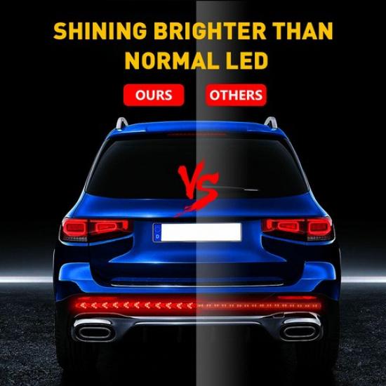 48" 432 LED Truck Strip Tailgate Turn Signal Strobe Brake Tail Reverse Light Bar