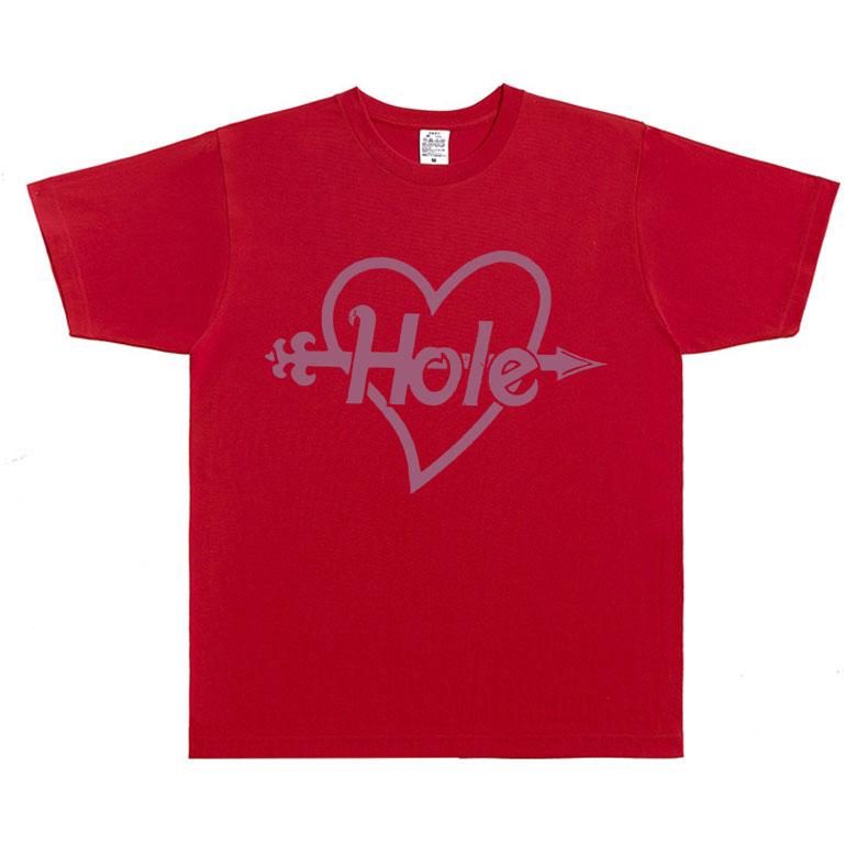 Альтернативная рок-группа Hole Футболка с графическим принтом розового сердца и стрелы Футболки Кортни Лав Мужские Женские Готические Футболки Оверсайз