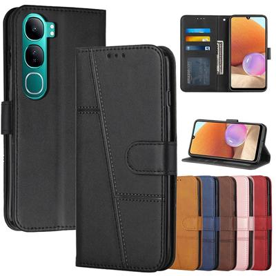 Кожаный чехол-книжка V40SE для VIVO V40 SE V30 Lite V29 Pro V30SE V40Pro V25 5G V30E V29E Магнитный чехол с подставкой Кошелек Чехол для телефона