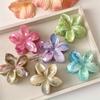 Acrylic Flower Hair Clip for Women Sweet Fresh Texture Hair Claws Clips Trendy Hair Accessories Girl Hairpin Korean Headwear