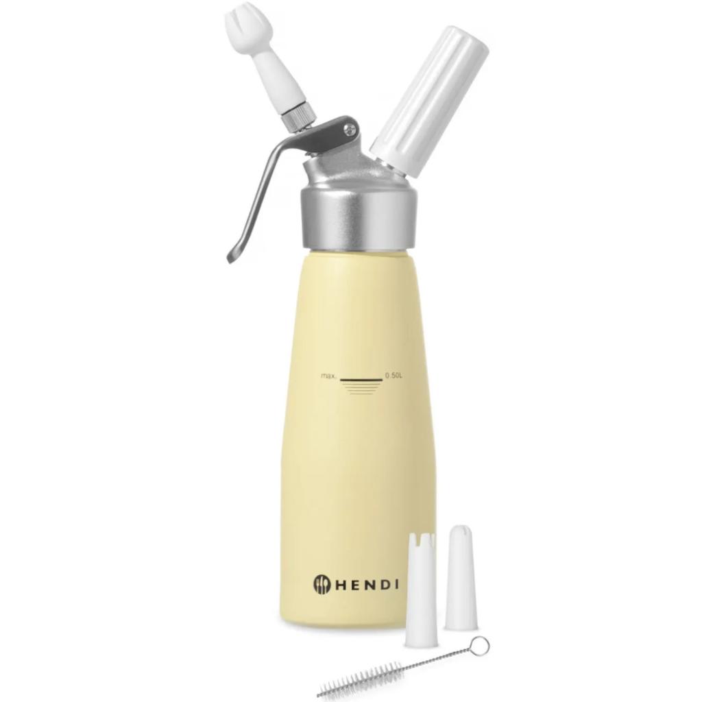 Hendi Kitchen Accessories Pastel Yellow Whipped Cream Siphon 05L