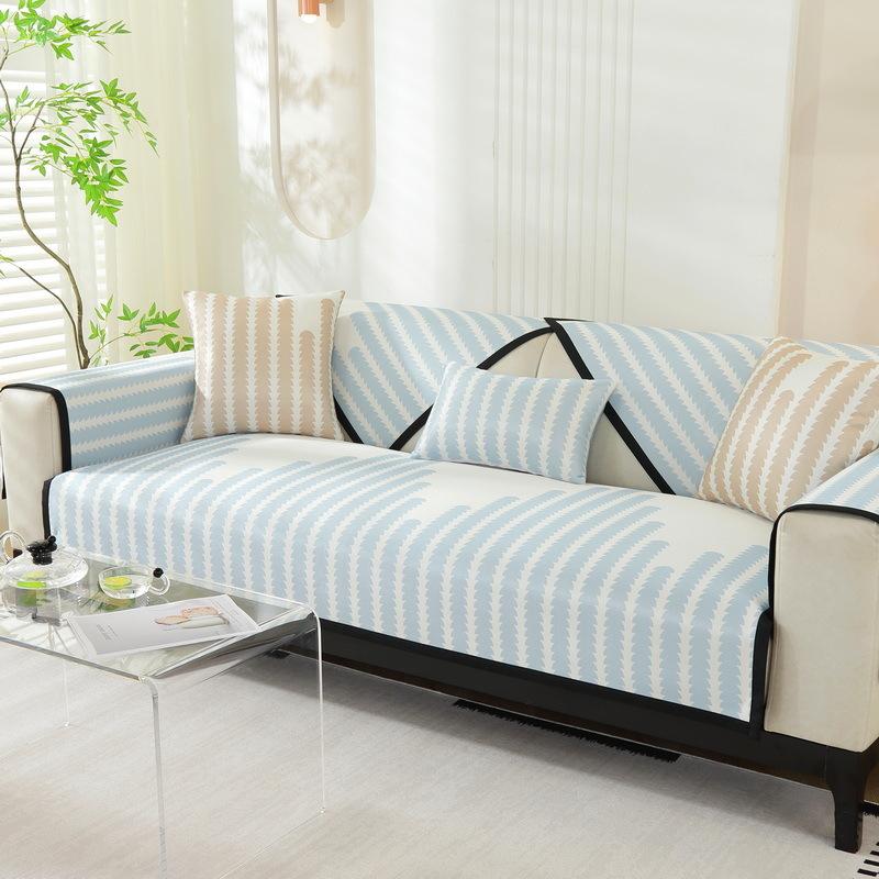 Summer Sofa Cushion Summer Mat Cushion Summer Ice Silk Cool Pad Non-Slip Leather Sofa Cover Cover Cloth