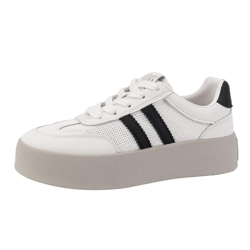 Sneakers Platform Casual Board Shoes Women's Spring and Summer New Mesh Breathable Women's Shoes Soft Sole Heightening Women