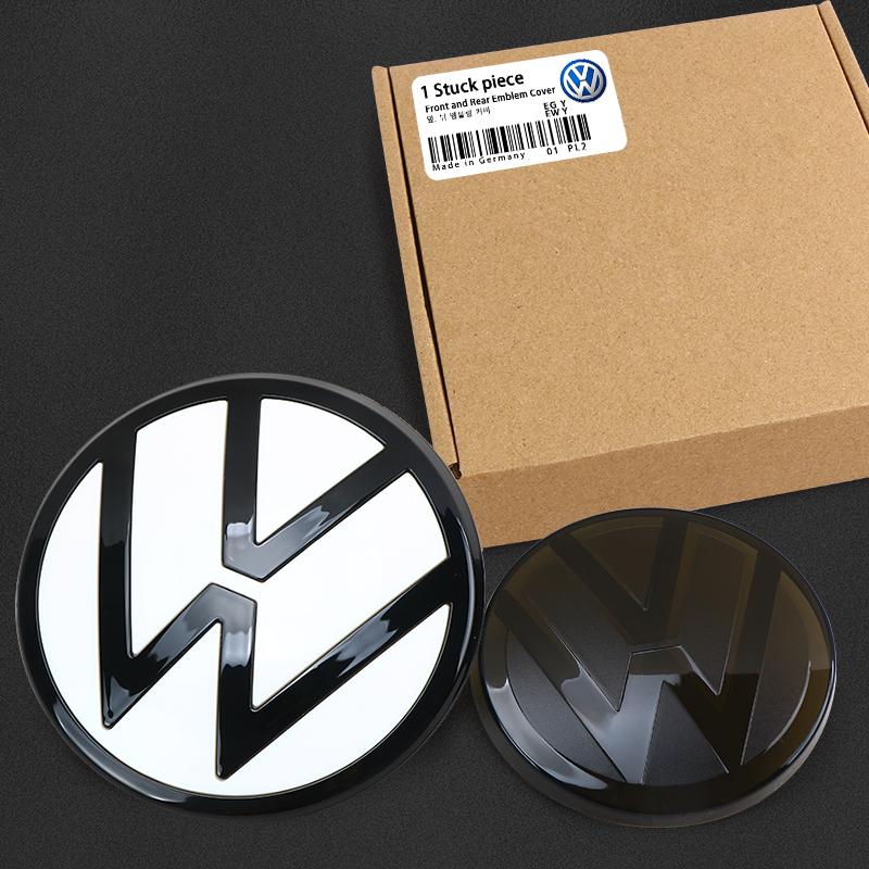 Emblems QB265964411 Car Front Bonnet Grill Rear Trunk Emblem Logo Cover For VW Volkswagen MK7 Golf 7 2014-2017 zk4