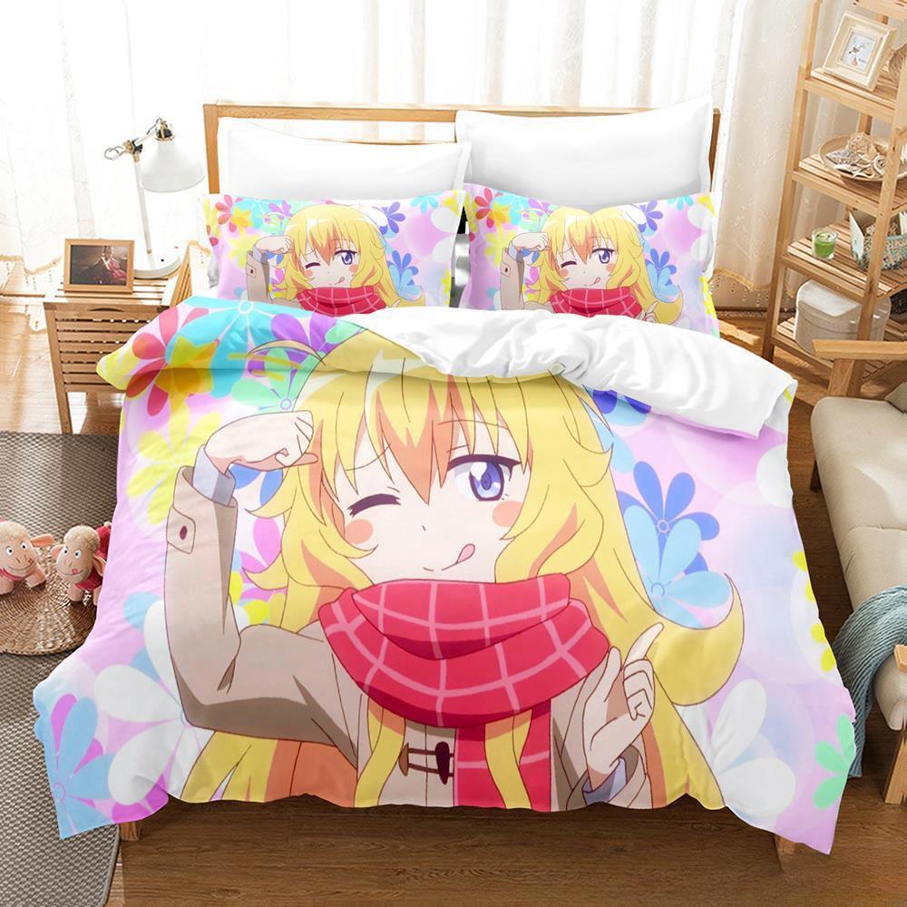 3D Принт Мультяшный Каваий Gabriel Dropout Постельный Комплект Односпальный Полуторный Двуспальный Кинг-сайз Комплект для Кровати Взрослый Детский Спальня Пододеяльник Комплекты