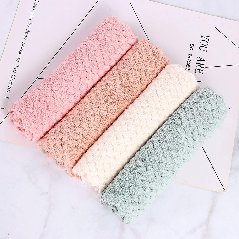 Glass Window Microfiber Scouring Pad Absorbent Dishcloth Cleaning Cloth Cleaning Rags Washing Towel