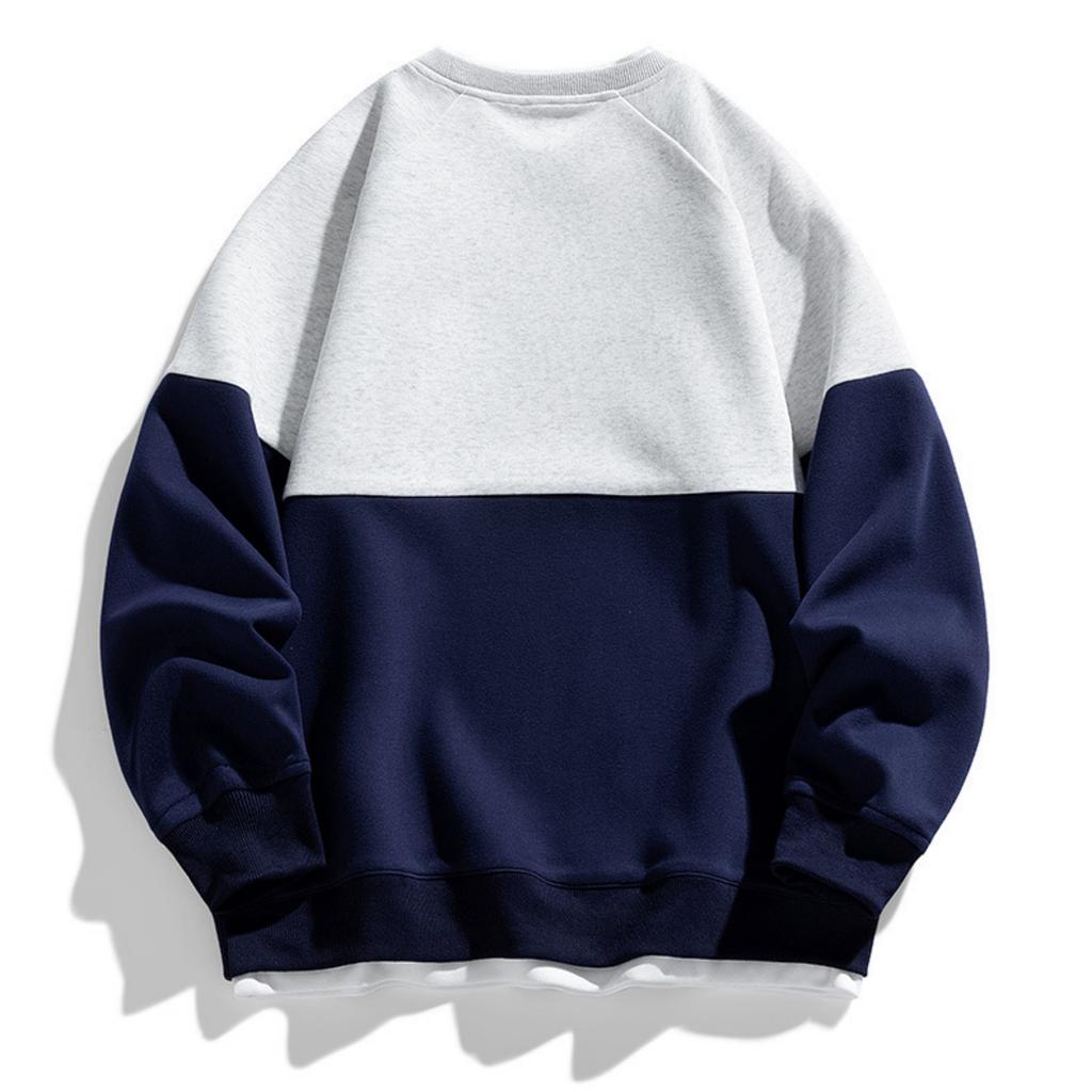 Мужские и женские повседневные худи с цветными блоками и эффектом двухслойности, мужские модные топы с длинными рукавами