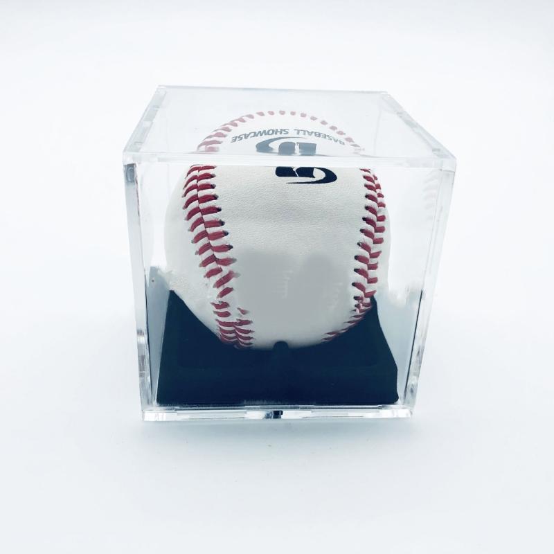 Baseball Display Case Clear Display Cube Acrylic Baseball Holder Memorabilia Protector Case Baseball Storage Box